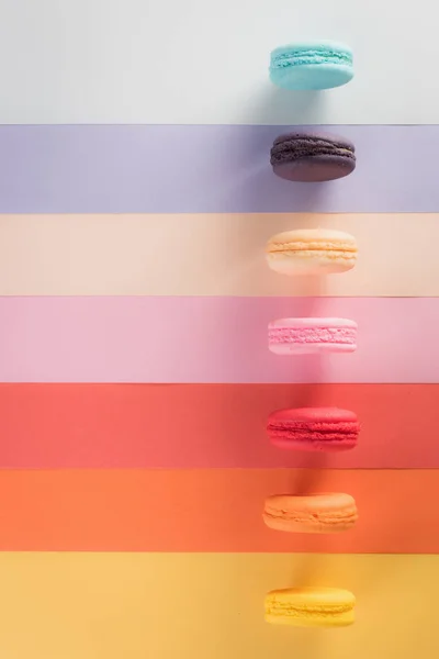 Macarons Coloridos Macaroons Sobremesa Doce Bonito Para Comer — Fotografia de Stock