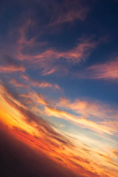 Céu Azul Bonito Colorido Com Fundo Formação Nuvens — Fotografia de Stock