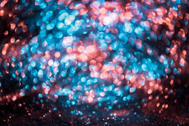 Bokeh sim Renkli Bulanık soyut arkaplan doğum günü, yıldönümü, düğün, yeni yıl arifesi ya da Noel için.