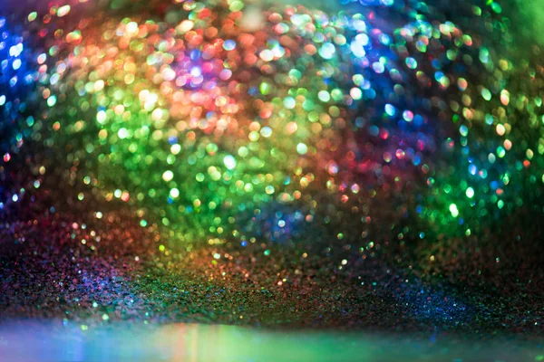 Bokeh Glitter Colorfull Blurred Abstract Background Birthday Anniversary Wedding New — Stock Photo, Image