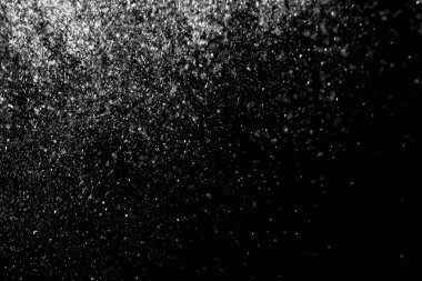 Kara Arkaplan 'a Yağan Karlar.