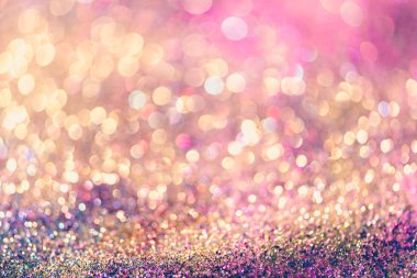 Altın bokeh arka plan Derma bulanık glitter Doğum günü, yıldönümü, düğün, yeni yıl arifesi ya da Noel için.