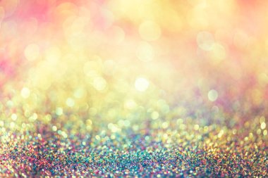 Altın bokeh arka plan Derma bulanık glitter Doğum günü, yıldönümü, düğün, yeni yıl arifesi ya da Noel için.