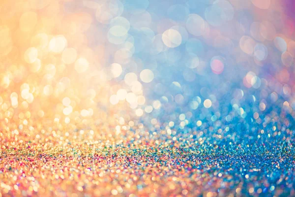 Glitter Χρυσό Bokeh Colorfull Θολή Αφηρημένα Φόντο Για Γενέθλια Επέτειος — Φωτογραφία Αρχείου