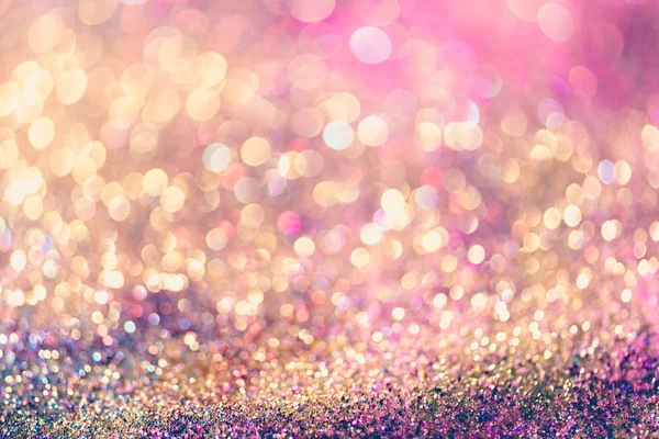 Glitter Χρυσό Bokeh Colorfull Θολή Αφηρημένα Φόντο Για Γενέθλια Επέτειος — Φωτογραφία Αρχείου