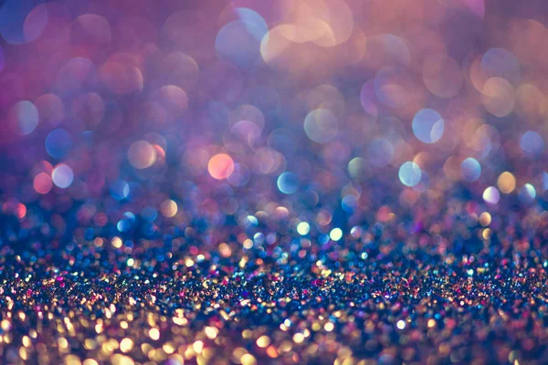 Glitter Gold Bokeh Colorfull Blurred Abstract Background Birthday Anniversary Wedding — Stock Photo, Image