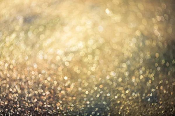 Gold Glitzern Bokeh Bunten Verschwommenen Abstrakten Hintergrund Für Geburtstag Jahrestag — Stockfoto