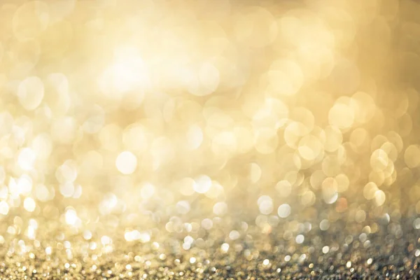 Gold Glitzern Bokeh Bunten Verschwommenen Abstrakten Hintergrund Für Geburtstag Jahrestag — Stockfoto