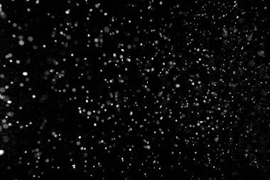 Kara Arkaplan 'a Yağan Karlar.