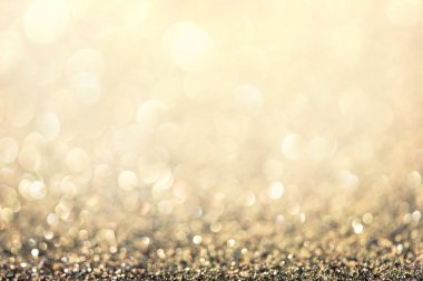 Altın bokeh arka plan Derma bulanık glitter Doğum günü, yıldönümü, düğün, yeni yıl arifesi ya da Noel için.
