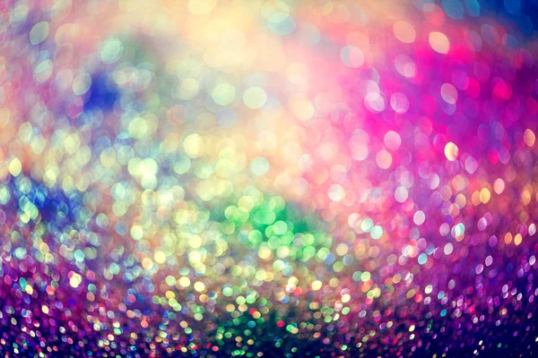 Glitter Gold Bokeh Colorfull Fondo Abstracto Borroso Para Cumpleaños Aniversario —  Fotos de Stock