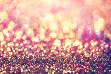 Altın bokeh arka plan Derma bulanık glitter Doğum günü, yıldönümü, düğün, yeni yıl arifesi ya da Noel için.