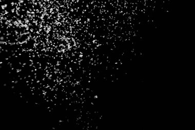 Kara Arkaplan 'a Yağan Karlar.