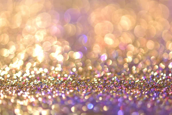 Glitter Gold Bokeh Colorfull Fondo Abstracto Borroso Para Cumpleaños Aniversario —  Fotos de Stock