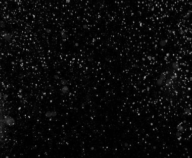 Kara Arkaplan 'a Yağan Karlar.