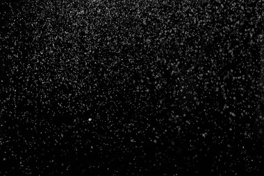 Kara Arkaplan 'a Yağan Karlar.