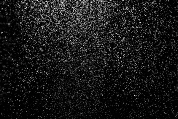 Падающий Снег Черном Фоне — стоковое фото