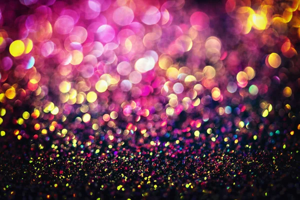 Paillettes Bokeh Colorfull Fond Abstrait Flou Pour Anniversaire Anniversaire Mariage — Photo