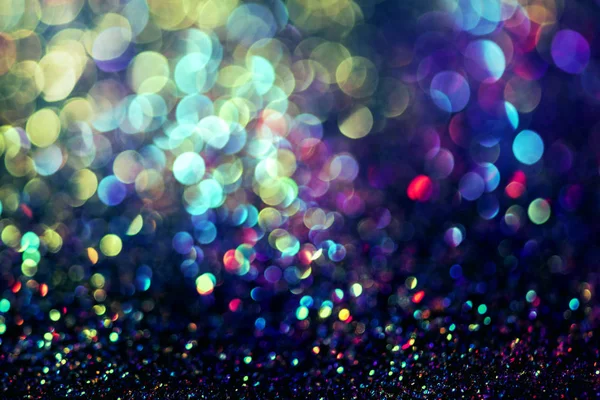 Glitter Χρυσό Bokeh Colorfull Θολή Αφηρημένα Φόντο Για Γενέθλια Επέτειος — Φωτογραφία Αρχείου