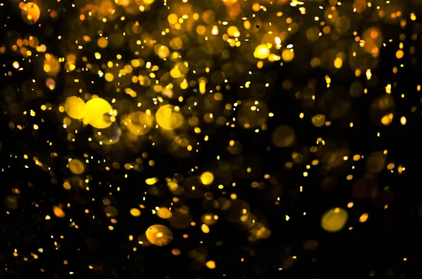 Glitter gold bokeh Colorfull Blurred abstract background for bir — Stock Photo, Image