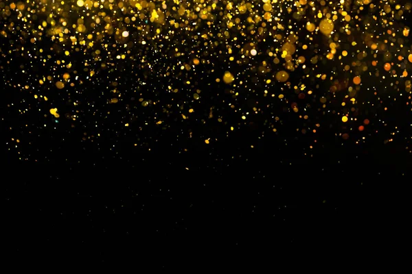 Glitter ouro bokeh colorido desfocado abstrato fundo para bir — Fotografia de Stock