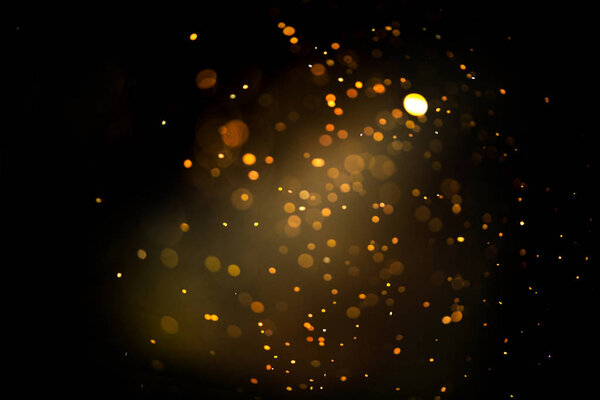 Glitter gold bokeh Colorfull Blurred abstract background for birthday, anniversary, wedding, new year eve or Christmas.