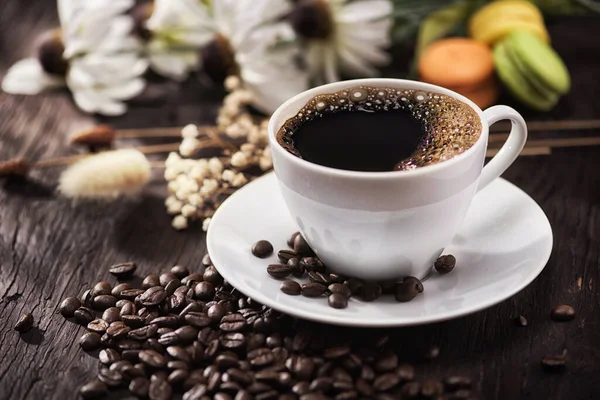 Coffee Flower Breakfast Morning Sunlight — Stock Photo, Image