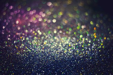 Doğum günü, yıldönümü, düğün, yeni yıl arifesi ya da Noel arifesi için parlak, bulanık ve soyut bir arka plan.