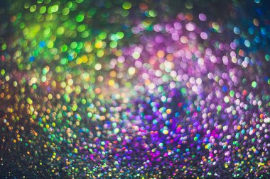 Doğum günü, yıldönümü, düğün, yeni yıl arifesi ya da Noel arifesi için parlak, bulanık ve soyut bir arka plan.