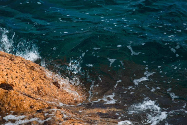 Eau Mer Couleur Émeraude Humeur Estivale Mer Chaude — Photo