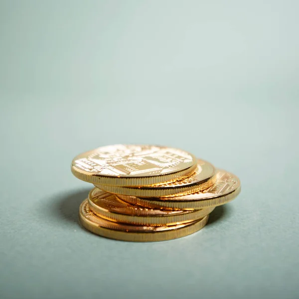 Gold Coins Currency Ico — Stock Photo, Image