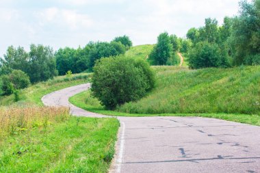 Parkta Krylatskie Hills, Moskova tepenin üst yol.