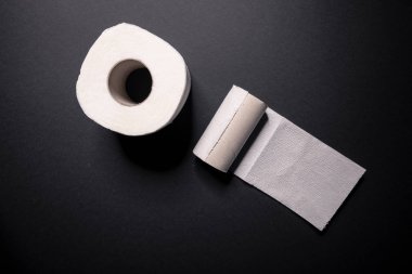 İşte tuvalet kağıdı yok. Bitirmek ve sonunda kavramı sembolü.