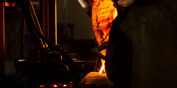 Forno Fusão Equipamentos Fábrica Para Ferro Fundido Aço Metal Líquido — Fotografia de Stock