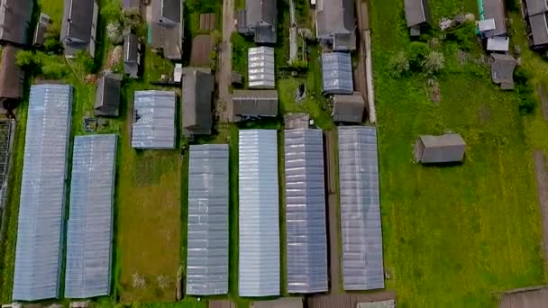Staden Ivye, Vitryssland. Drönare antenn visa video — Stockvideo