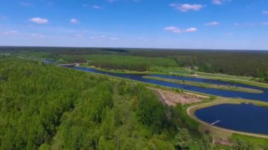 Beyaz Rusya, Augustow Kanalı 'nın yaz drone görüntüsü
