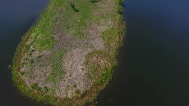 Estate drone vista del canale di Augustow, Bielorussia — Video Stock
