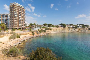 La Caleta Alicante İspanya, Playa de la Fossa ve Calp, Alicante İspanya çevre küçük bay