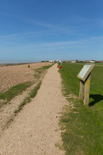 Angmering Sea Παραλία Δυτικά Του Worthing West Sussex Αγγλίας Κοντά — Φωτογραφία Αρχείου