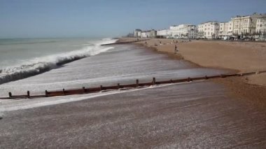 Worthing beach West Sussex İngiltere İngiltere