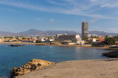 Playa de la Reya Puerto de Mazarron İspanya 