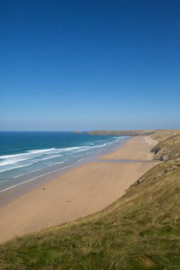 Perran kumları Perranporth Kuzey Cornwall İngiltere 
