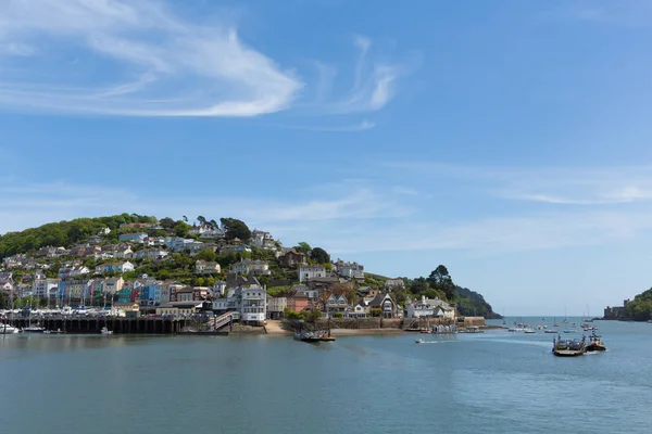 Dartmouth Devon view across River Dart to Kingswear and entrance to estuary