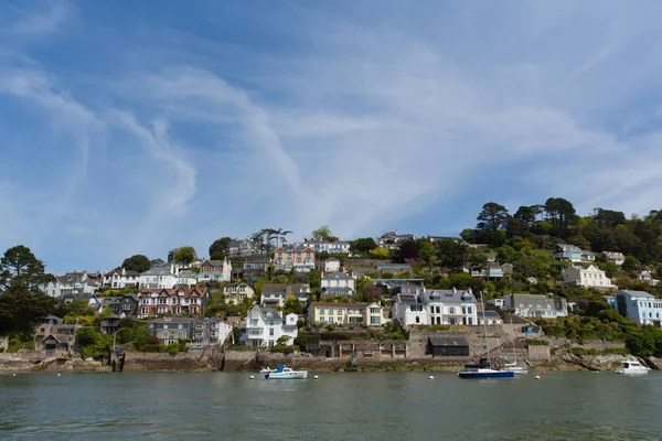 Dartmouth Devon Abriga Encosta Histórica Cidade Inglesa Com Rio Dart — Fotografia de Stock