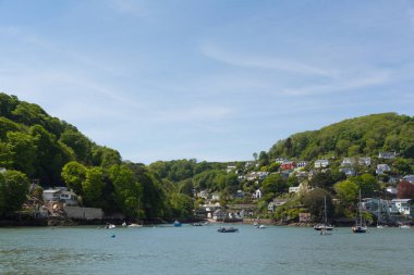 Dartmouth Devon İngiltere River Dart tekne gezisi tarihi şehir manzarası