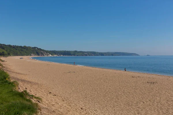 Pláž Slapton Sands Devon Anglie Používaná Americkou Armádou Při Přípravě — Stock fotografie