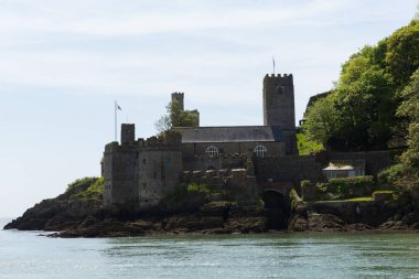 Dartmouth kale River Dart Devon İngiltere'den izlendi