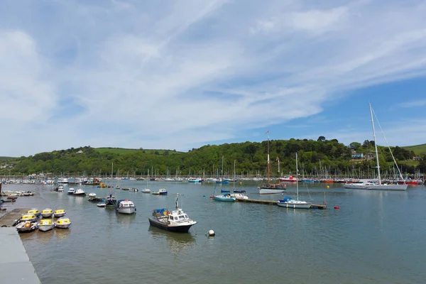 Boote Auf Dem Fluss Dart Dartmouth Devon England — Stockfoto
