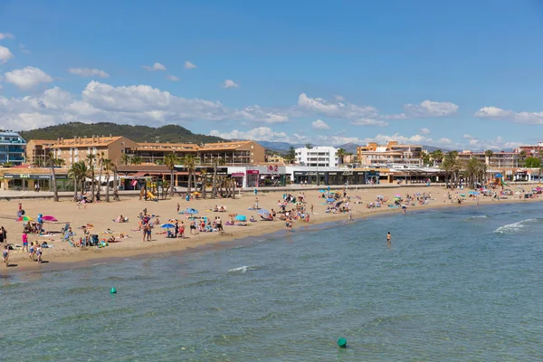 Xabia España Playa Del Arenal Verano Con Cielo Azul Mar —  Fotos de Stock