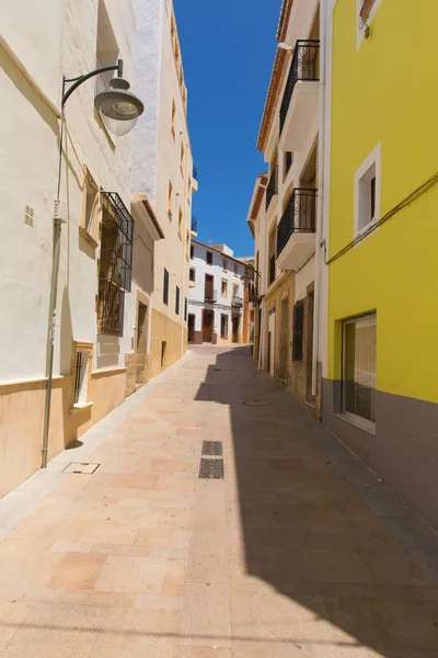 Xabia Spain View Narrow Street Historic Old Town — Stock Photo, Image